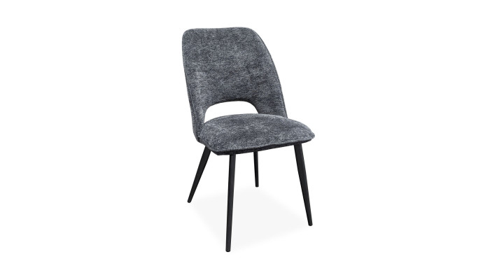 Chaise tissu bouclette 4 couleurs