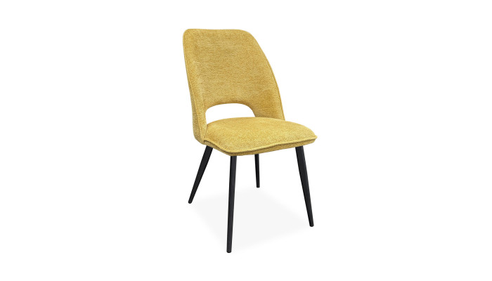 Chaise tissu bouclette 4 couleurs