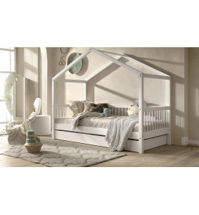Orrest - Lit cabane pour couchage 90 x 200 cm 