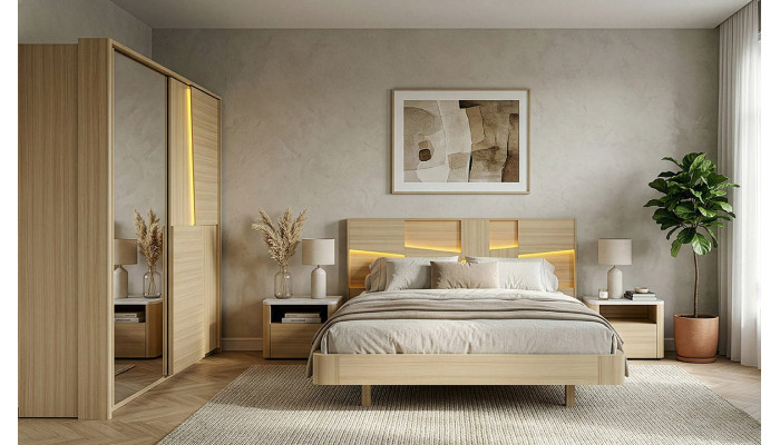 Silva - Armoire 2 portes coulissantes 