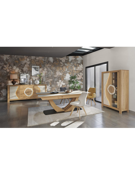 Minéral - Table de séjour extensible 