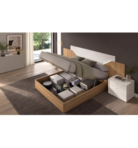 Salsa - Lit pour couchage 140x190 avec 2 chevets  2